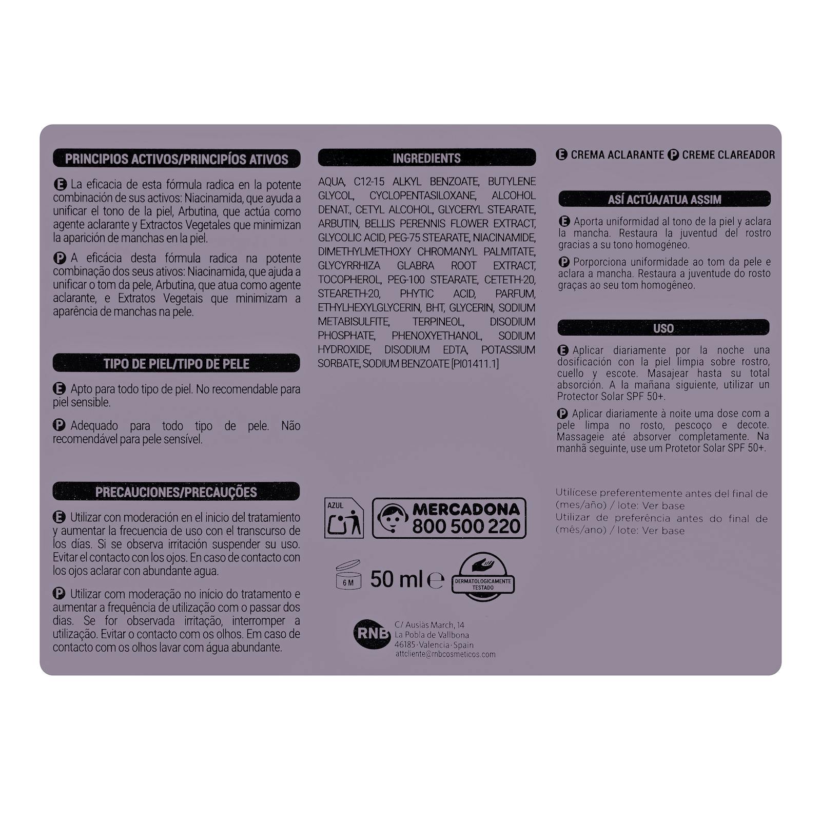 Crème de nuit éclaircissante anti-taches Deliplus