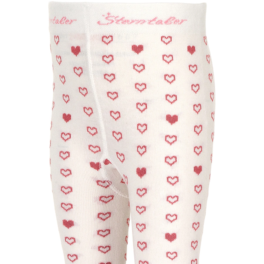 Sterntaler Strumpfhose Herzen ecru