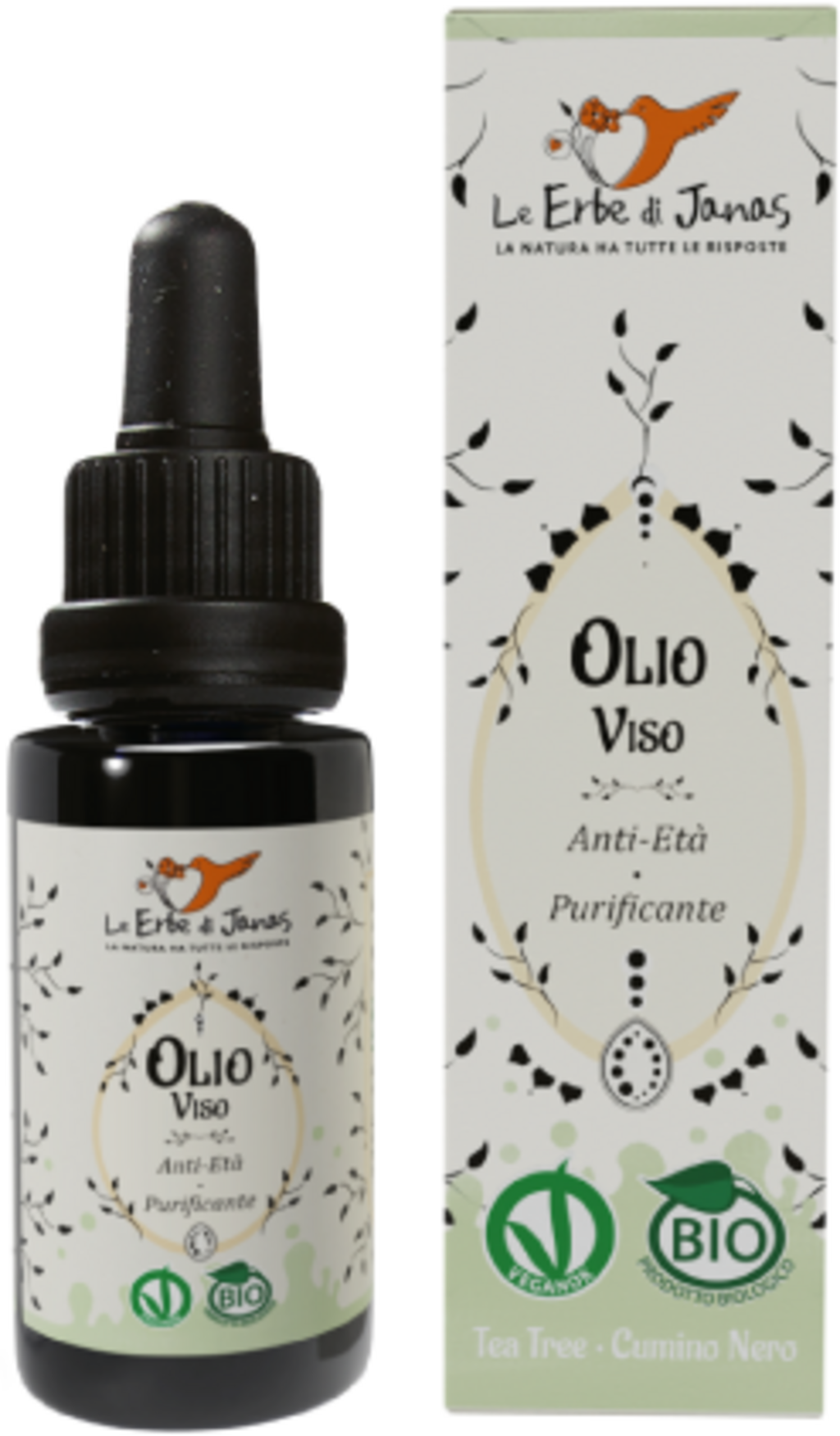 Le Erbe di Janas  Gesichtsöl Teebaum & Schwarzkümmel, 20 ml