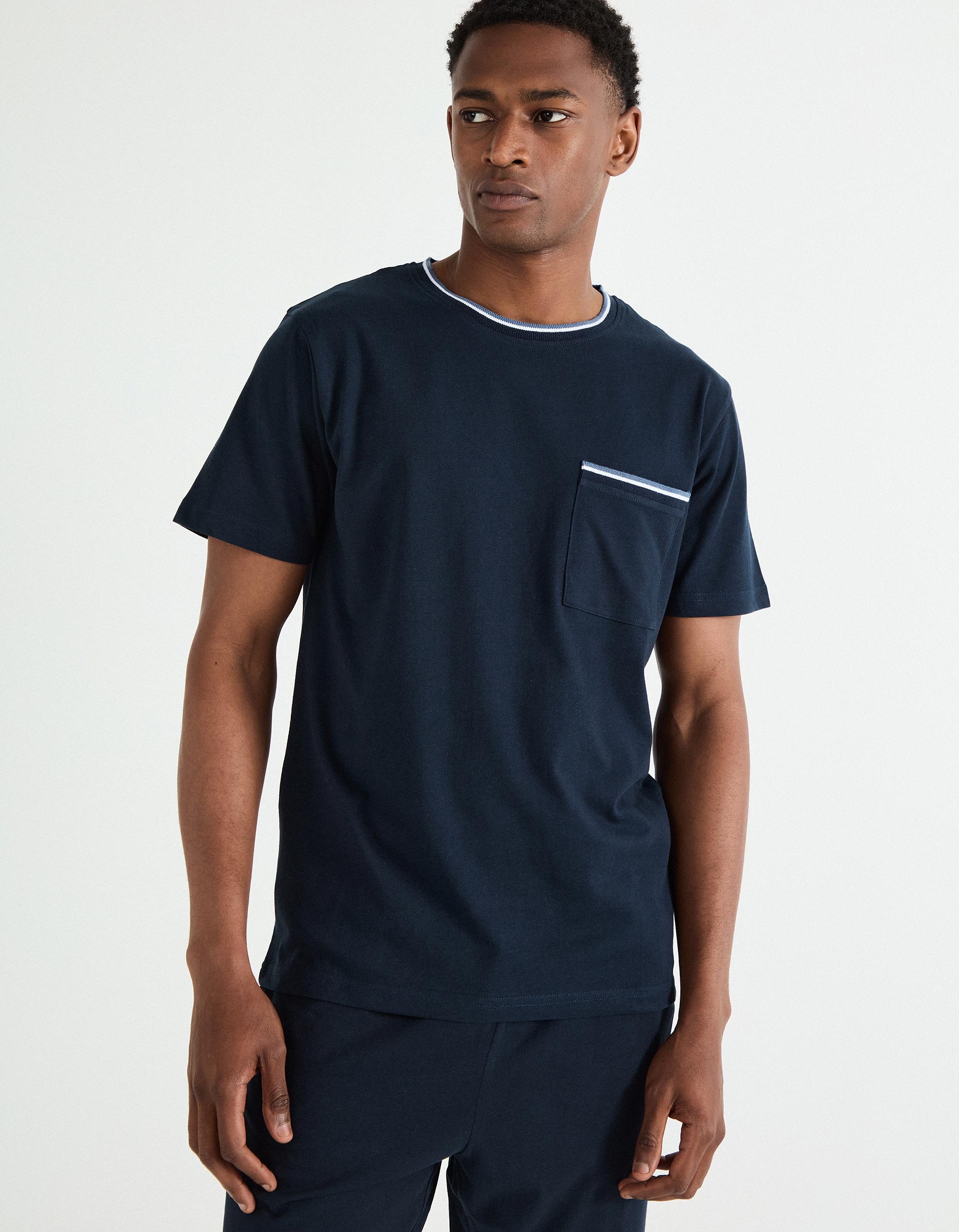 Pijama Jersey, Homem, Azul Escuro