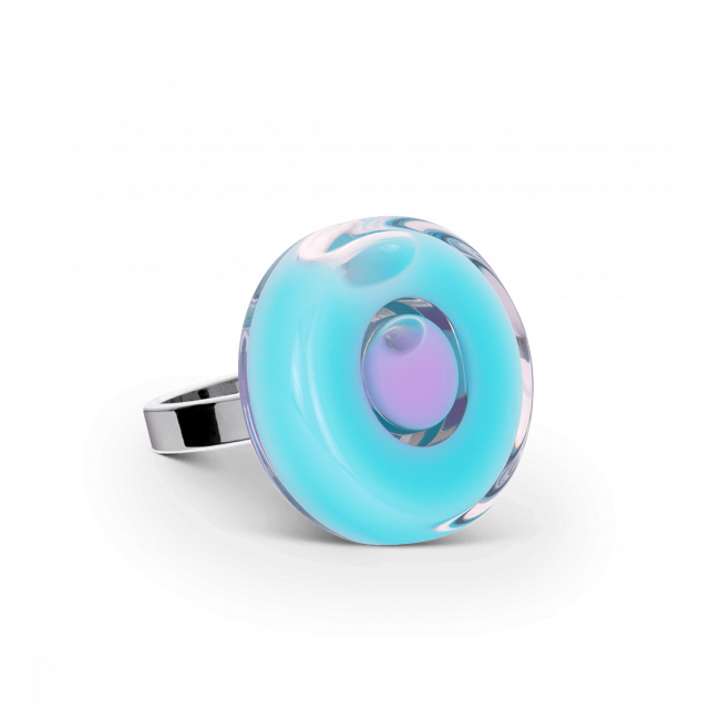 Bague en verre soufflé - Duo Mini
