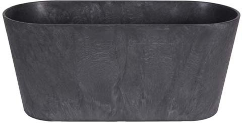 Artstone plantenbak Claire 38 x 16 x 17 cm zwart
