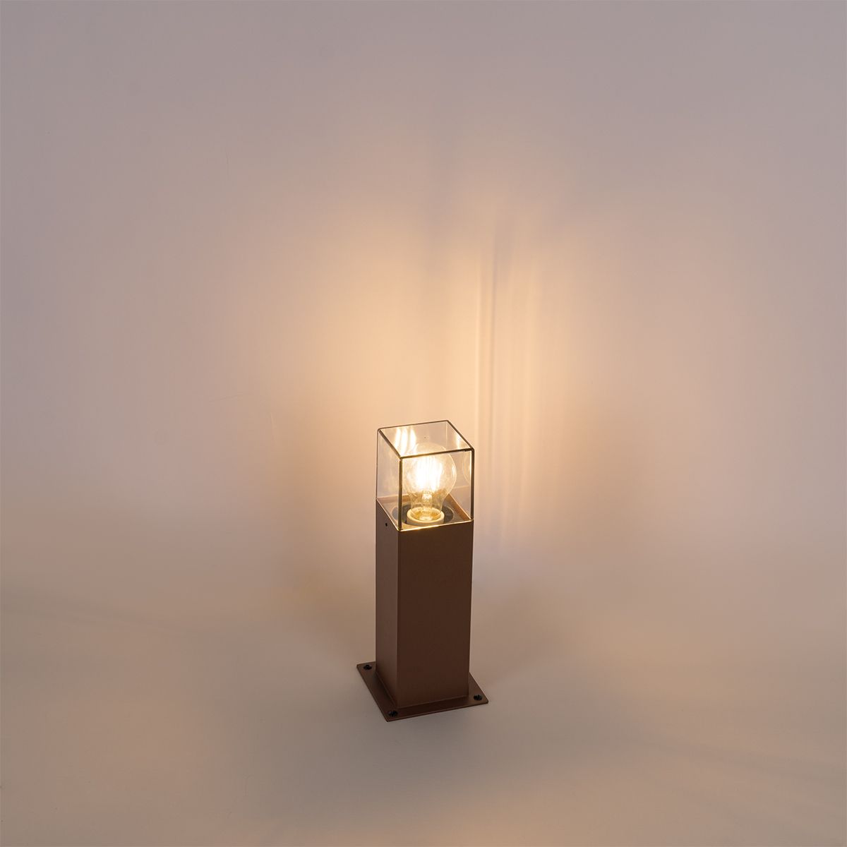 Industriële staande buitenlamp roestbruin 30 cm IP44 - Denmark