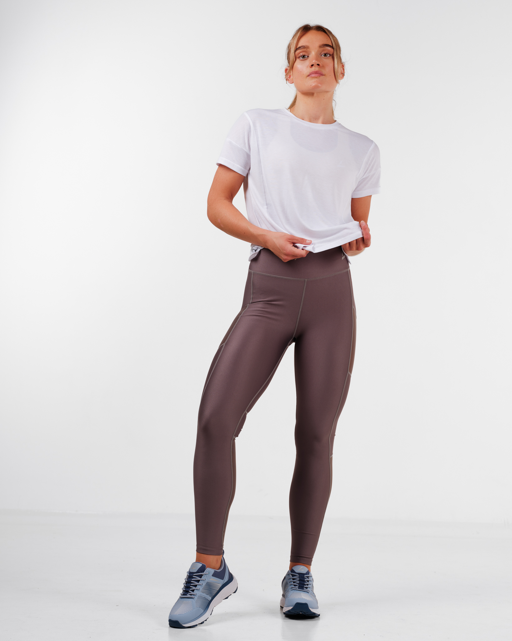 LEVITY Fast Track Mesh Tights Grey