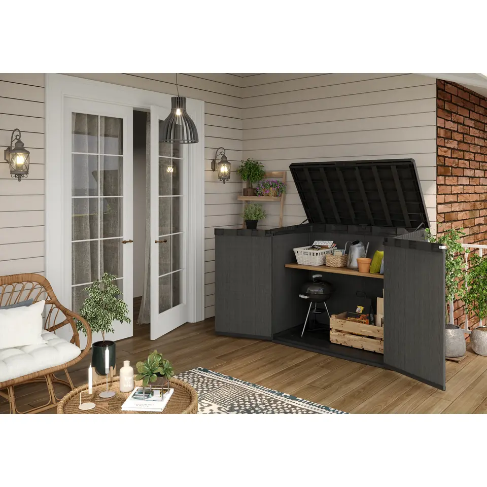 Keter Store It Out Darwin Opbergbox - 1100L - 135x81x118 cm - Grijs