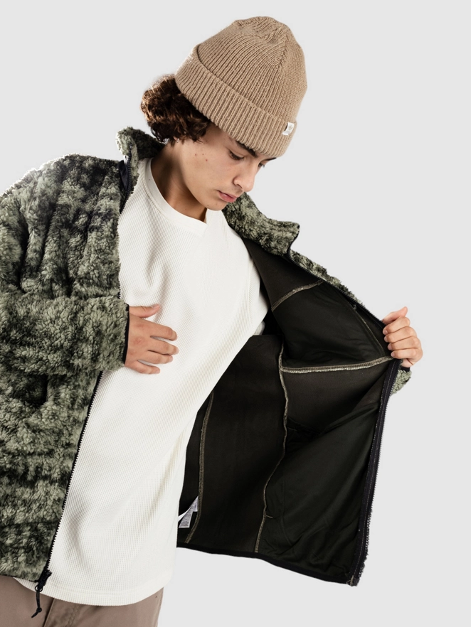 Columbia Winter Pass Printed Fleece II Zip Hoodie greenscape stip