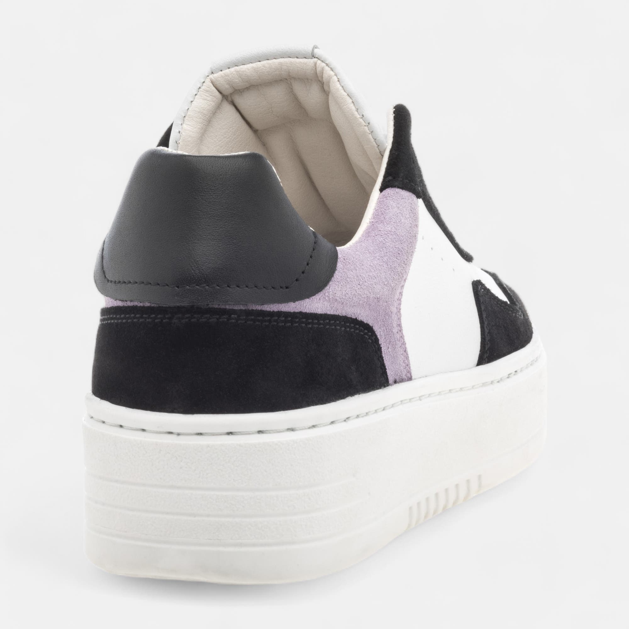 Baskets basses Femme en cuir noir