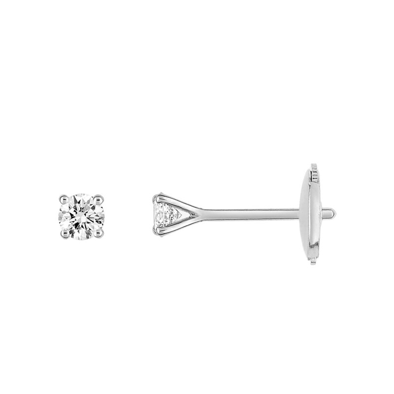 Boucles d'oreilles Femme - Or 18 Carats - Diamant 0,2 Carats