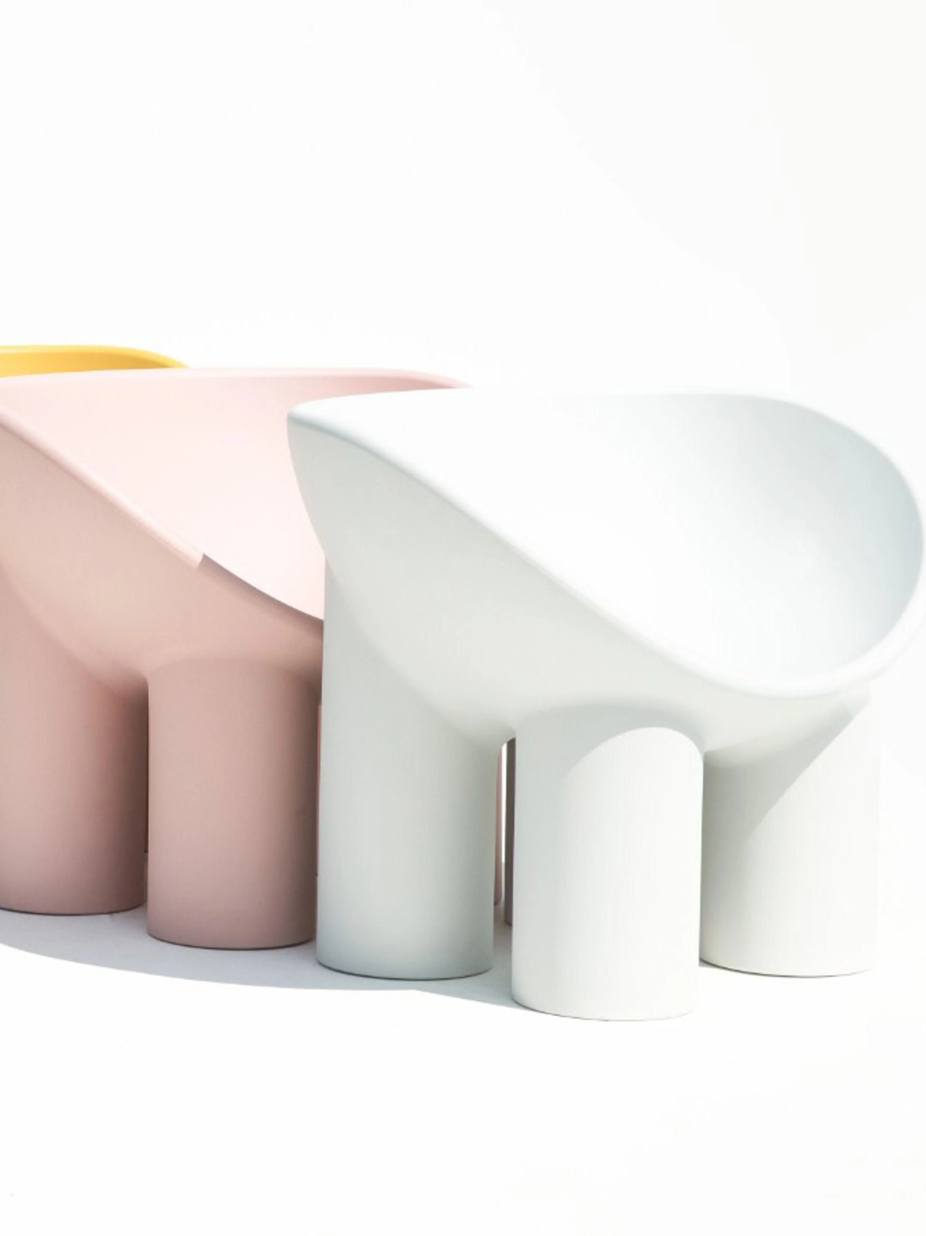 Kunststof loungefauteuil Roly Poly