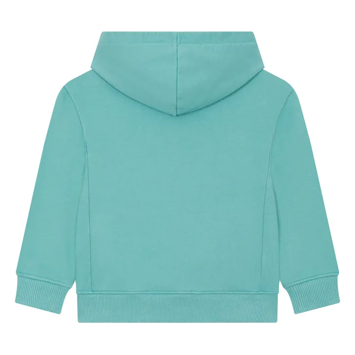 SMALLABLE BASICS Sweat A Capuche Garçon Coton Bio | Vert Menthe