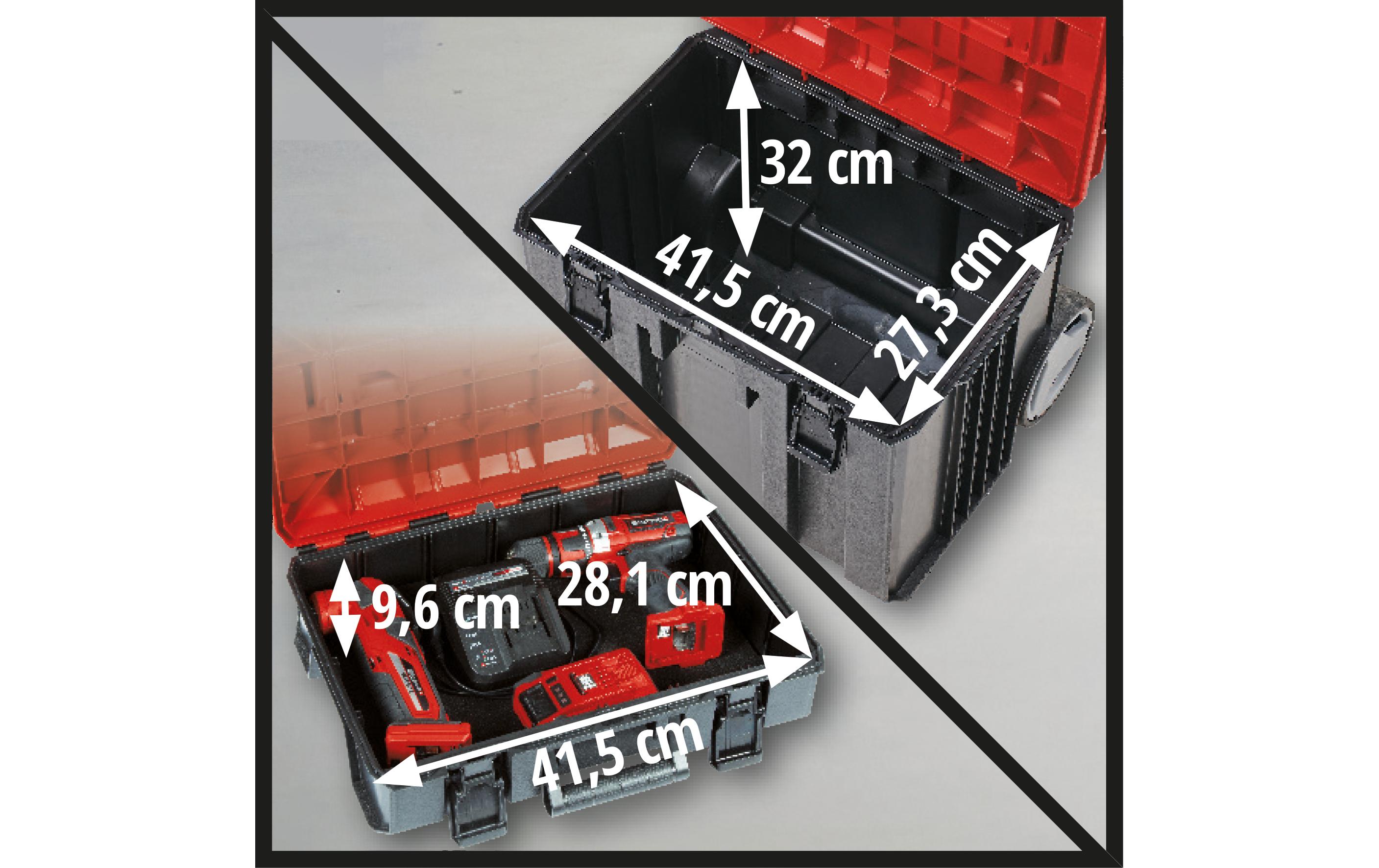 Systemkoffer E-Case Tower<br>Werkzeugkiste