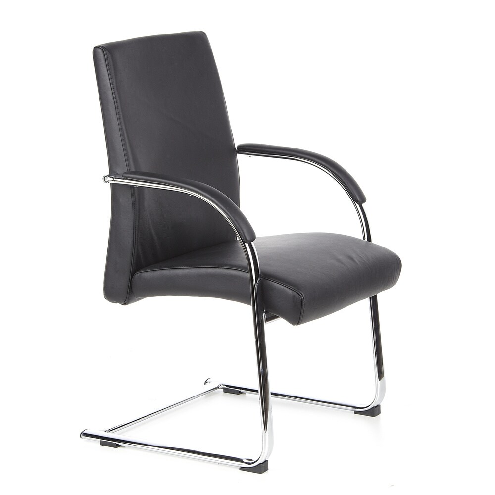 Freischwinger BAROLO V Leder mit Armlehnen hjh OFFICE