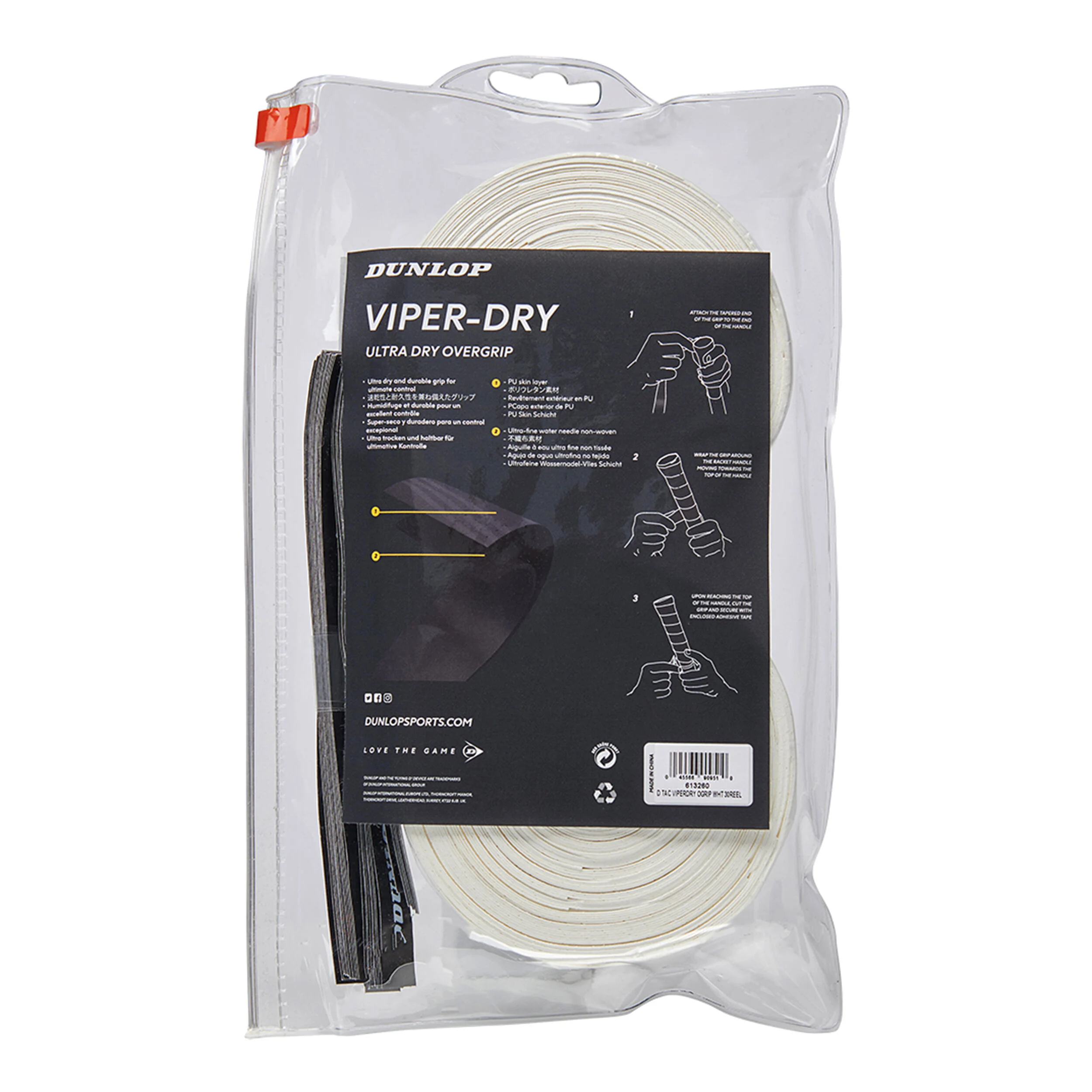 Dunlop Viperdry Pack De 30 - Blanc