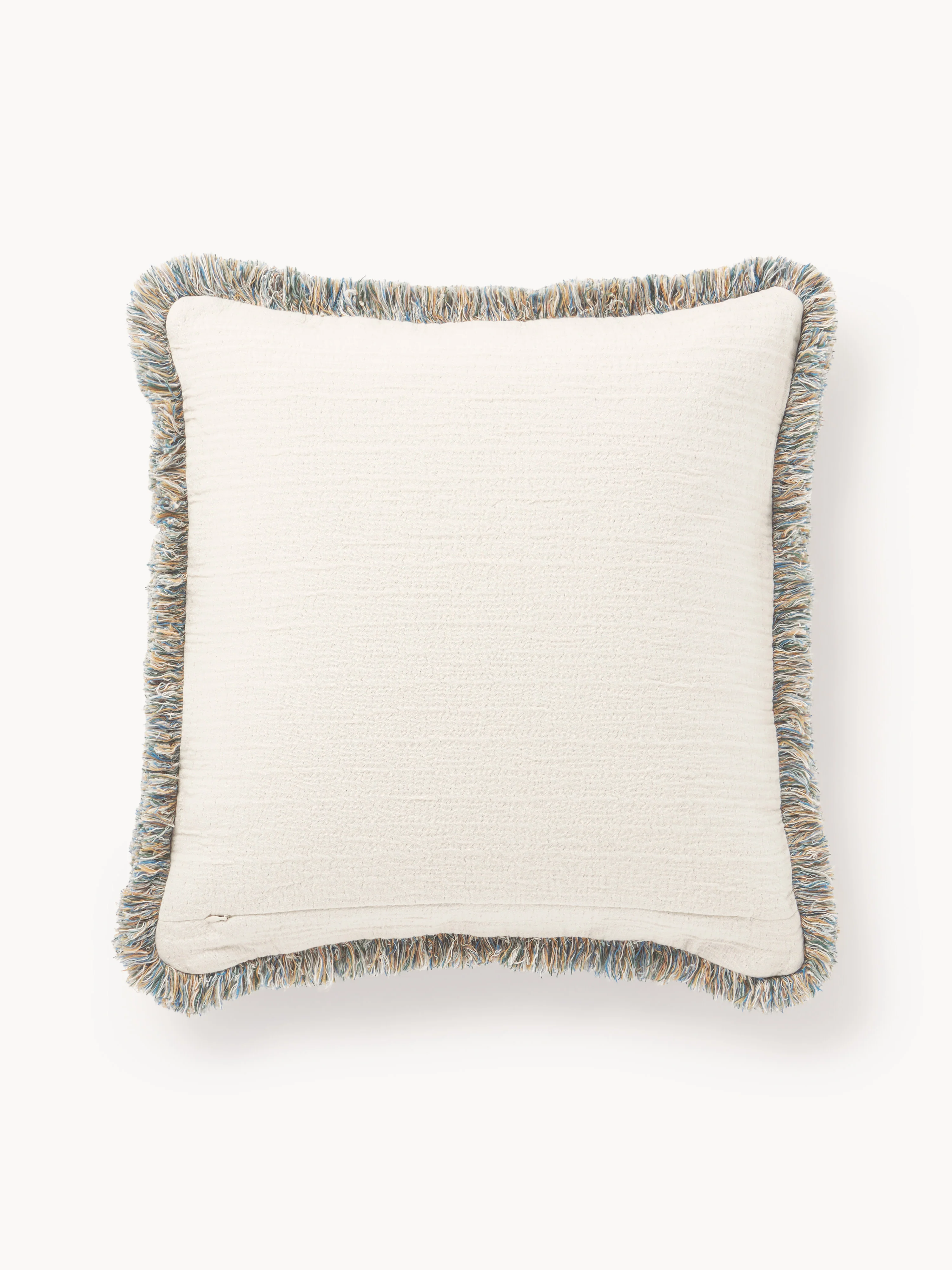Jacquard kussenhoes Rui met franjes