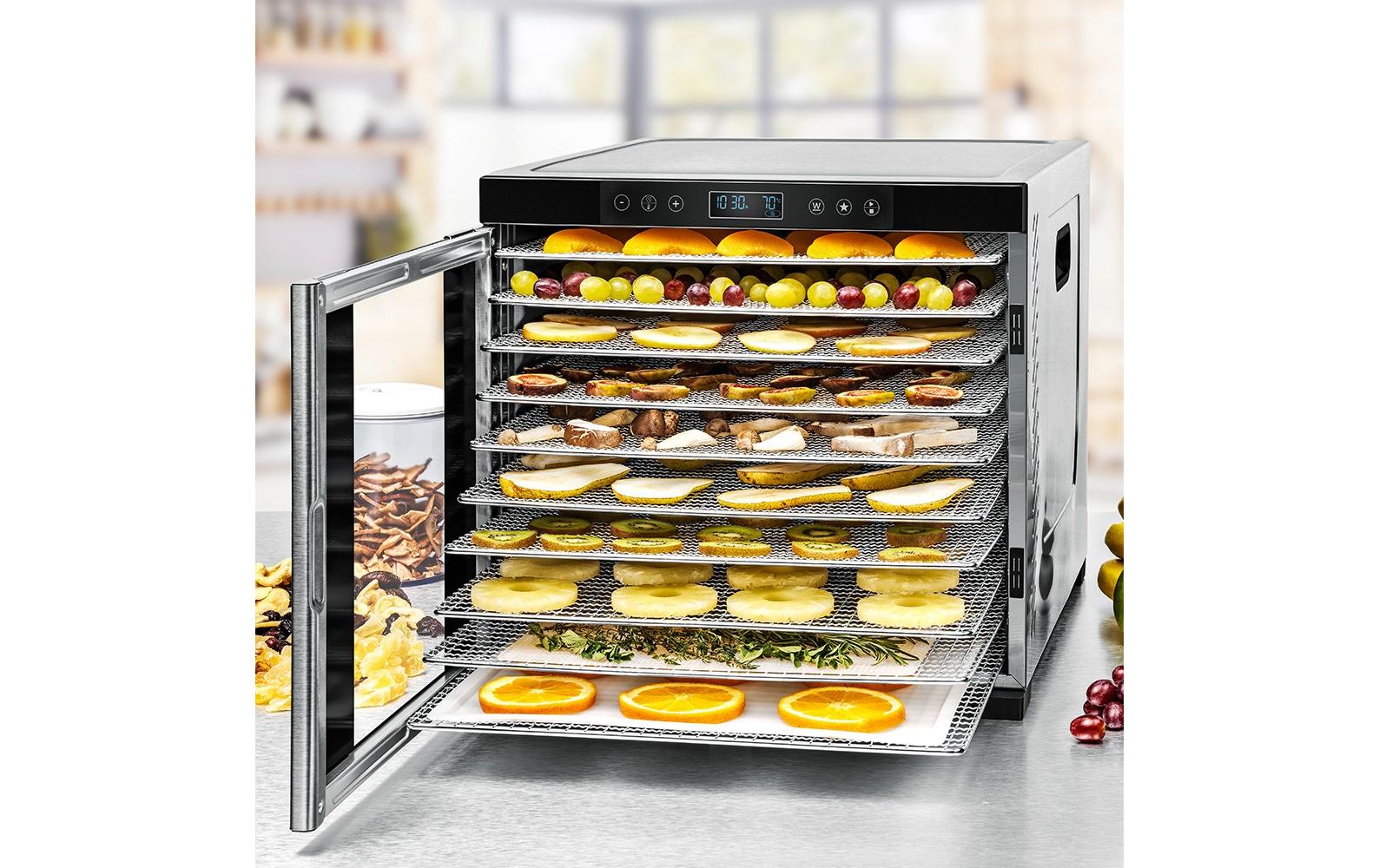 Dörrgerät DA 1050 Edelstahl/Schwarz<br>Dörrautomat