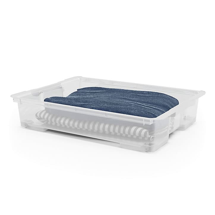 Boîte en plastique 50 L Kaze transparent