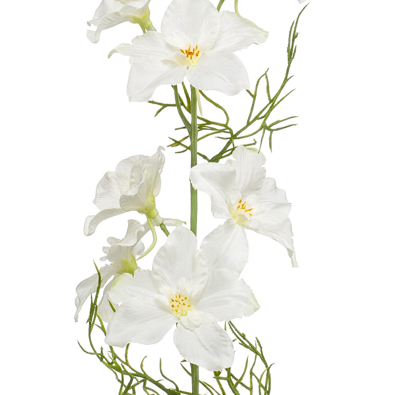 Fleurdirect Kunstbloem Delphinium - Creme|Wit -  - 0x88x0cm (BxHxD)