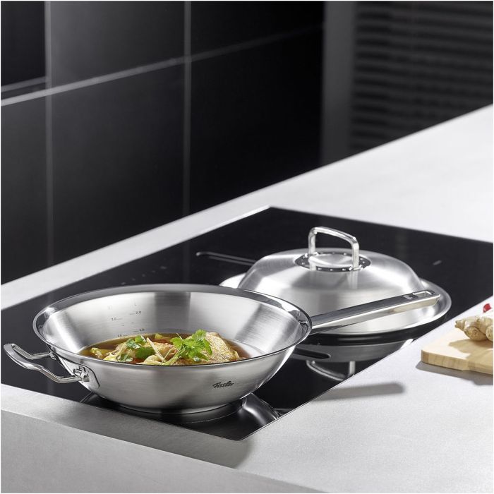 Fissler Wok Original-Profi Collection® 30 cm mit Metalldeckel