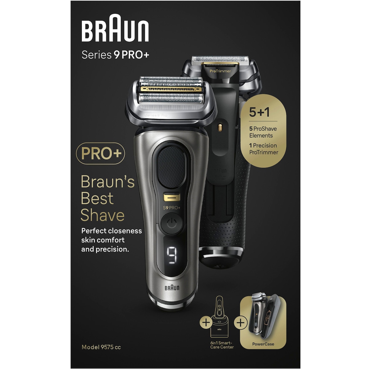 Braun Series 9 PRO+ barbermaskin 9575cc (grafitt)