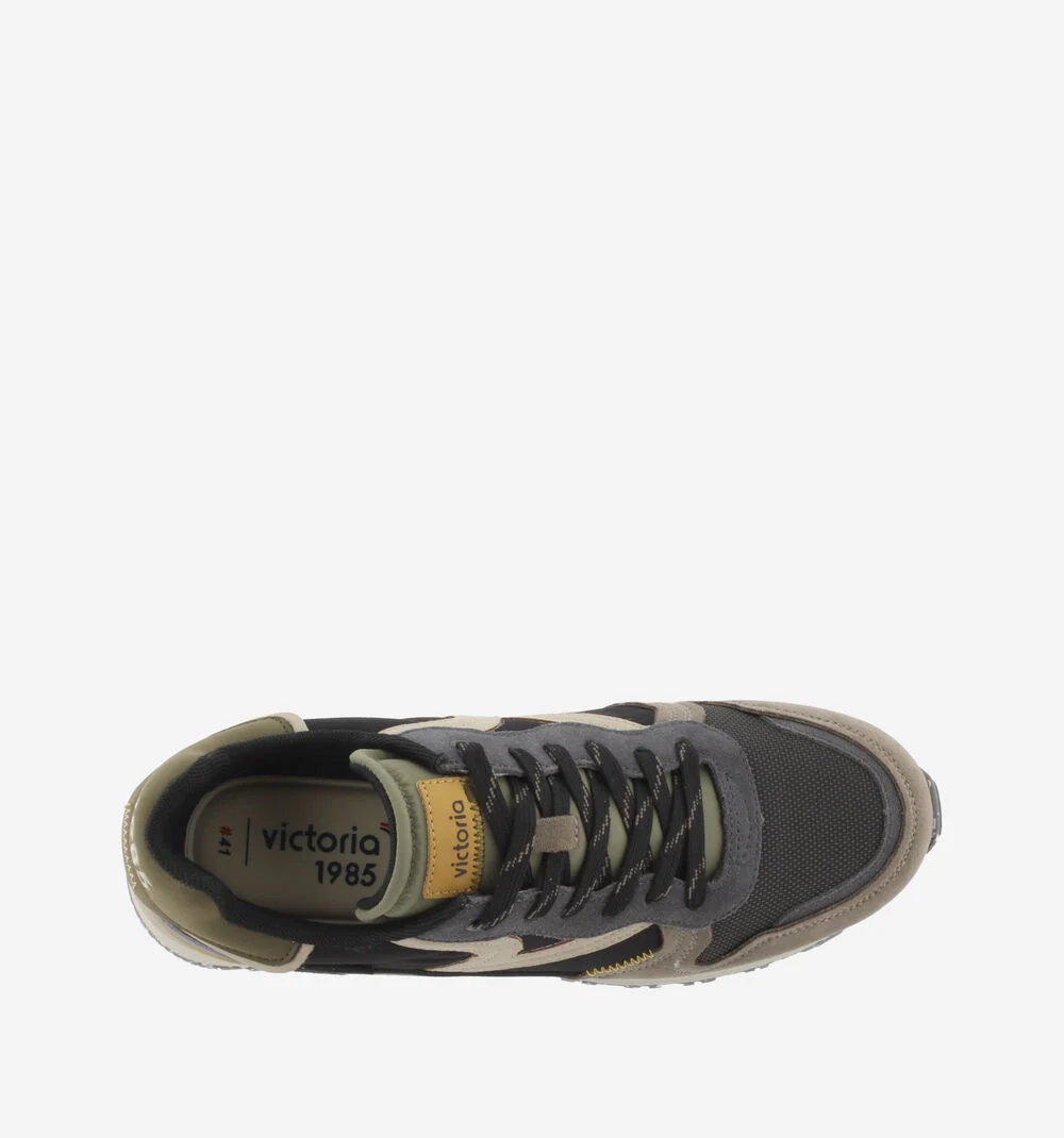 LEGGERA CASUAL Baskets homme à semelles recyclées NEGRO