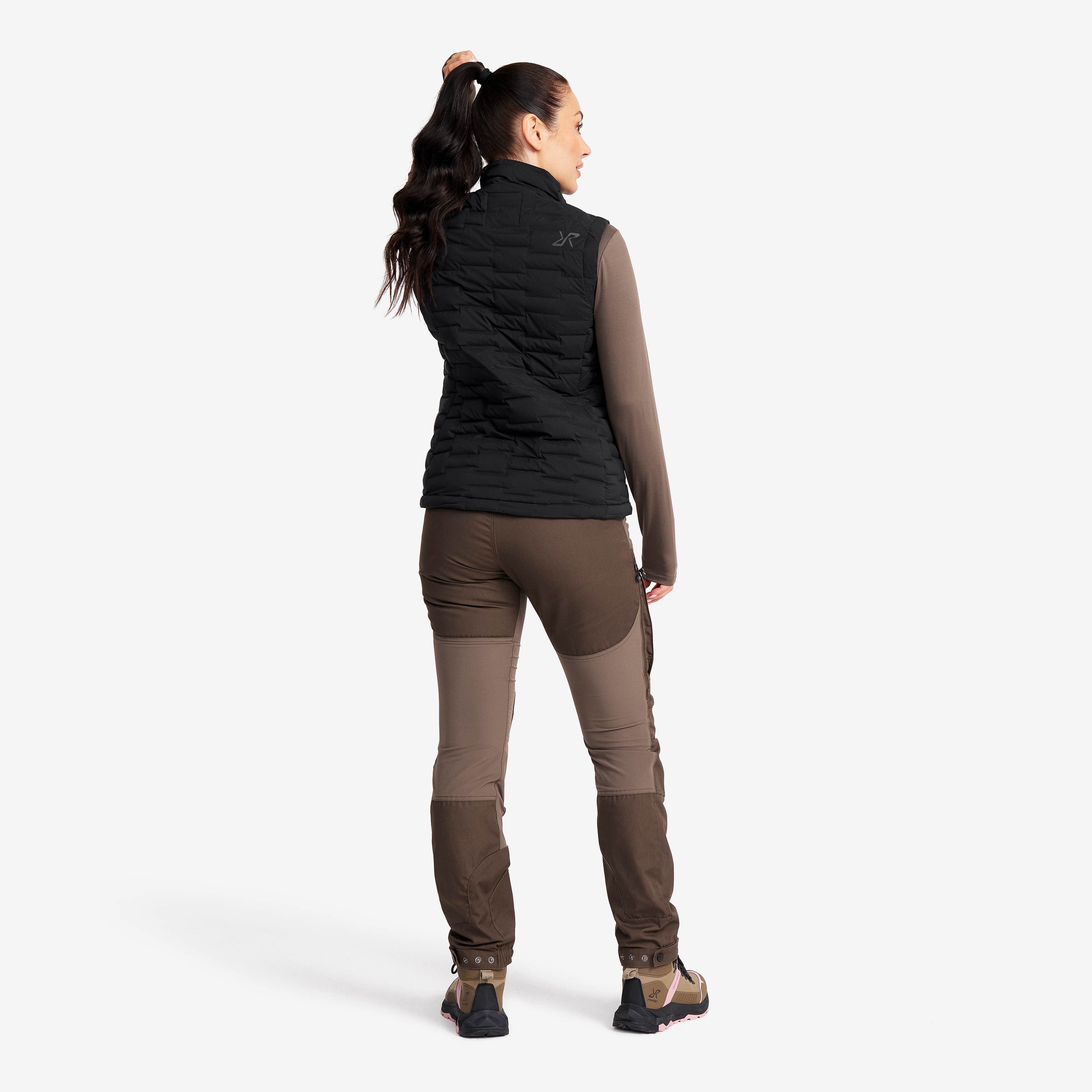 Flex Stretch Down Vest Dame Black