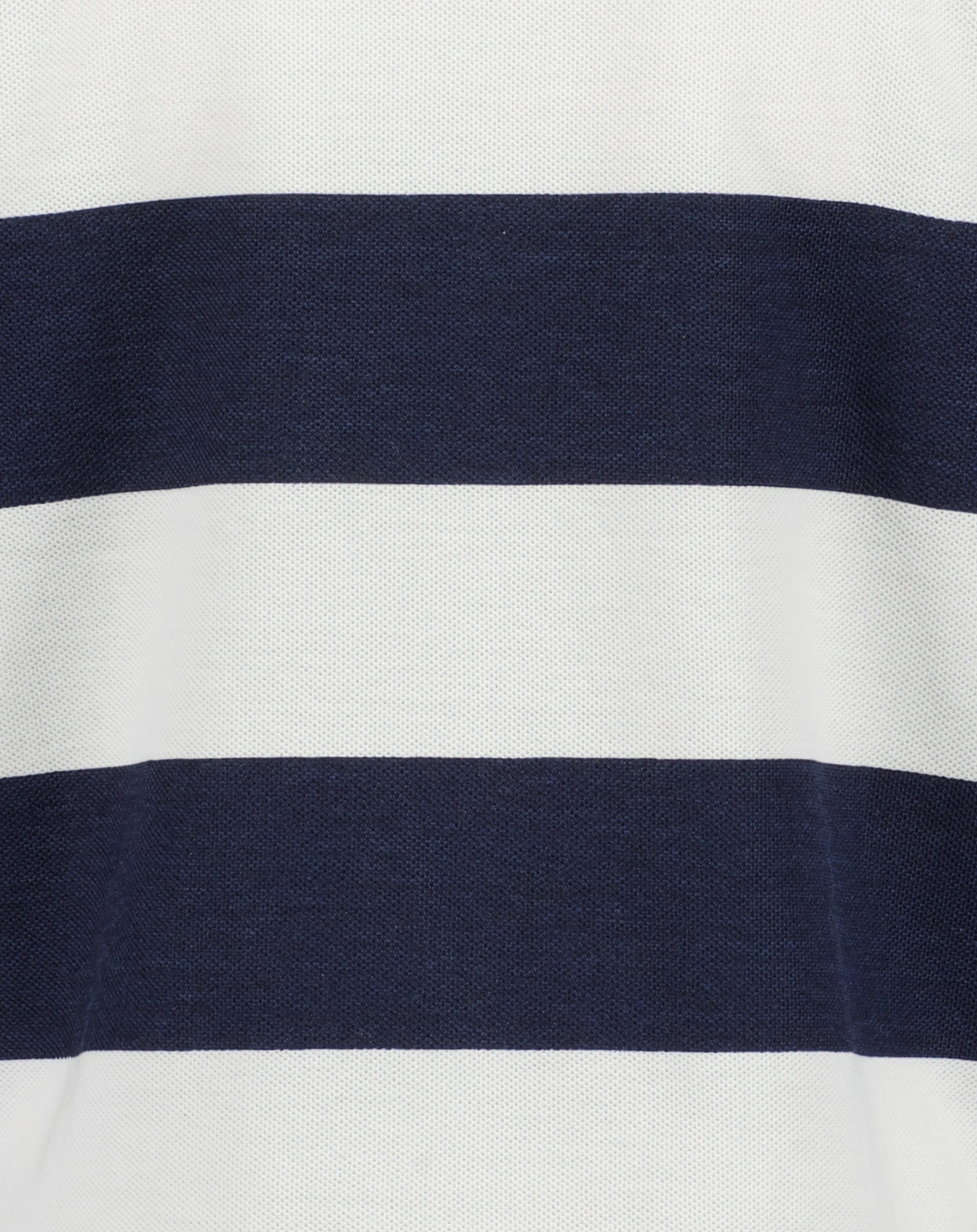 Poloshirt WIDE STRIPES in schwarz/weiß