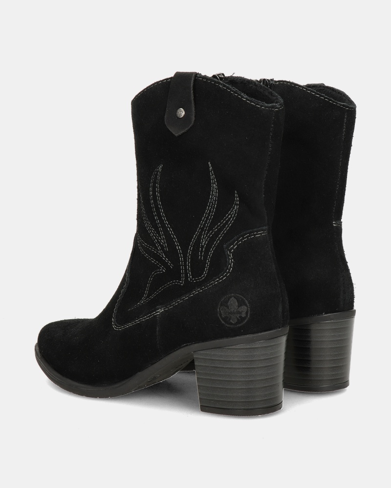 Rieker Rits- & gesloten boots  - zwart