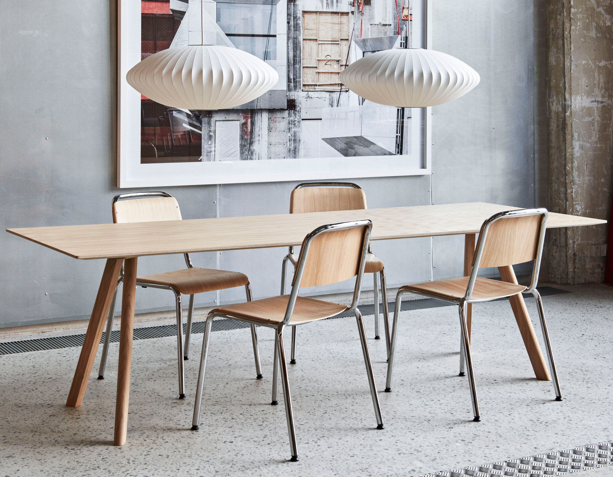 Eettafel CPH 30 mat gelakt eiken 200x90  cm