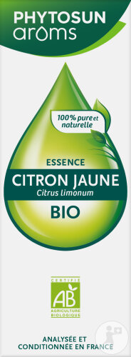Phytosun Arôms Huile Essentielle Citron Jaune Bio Flacon 10ml