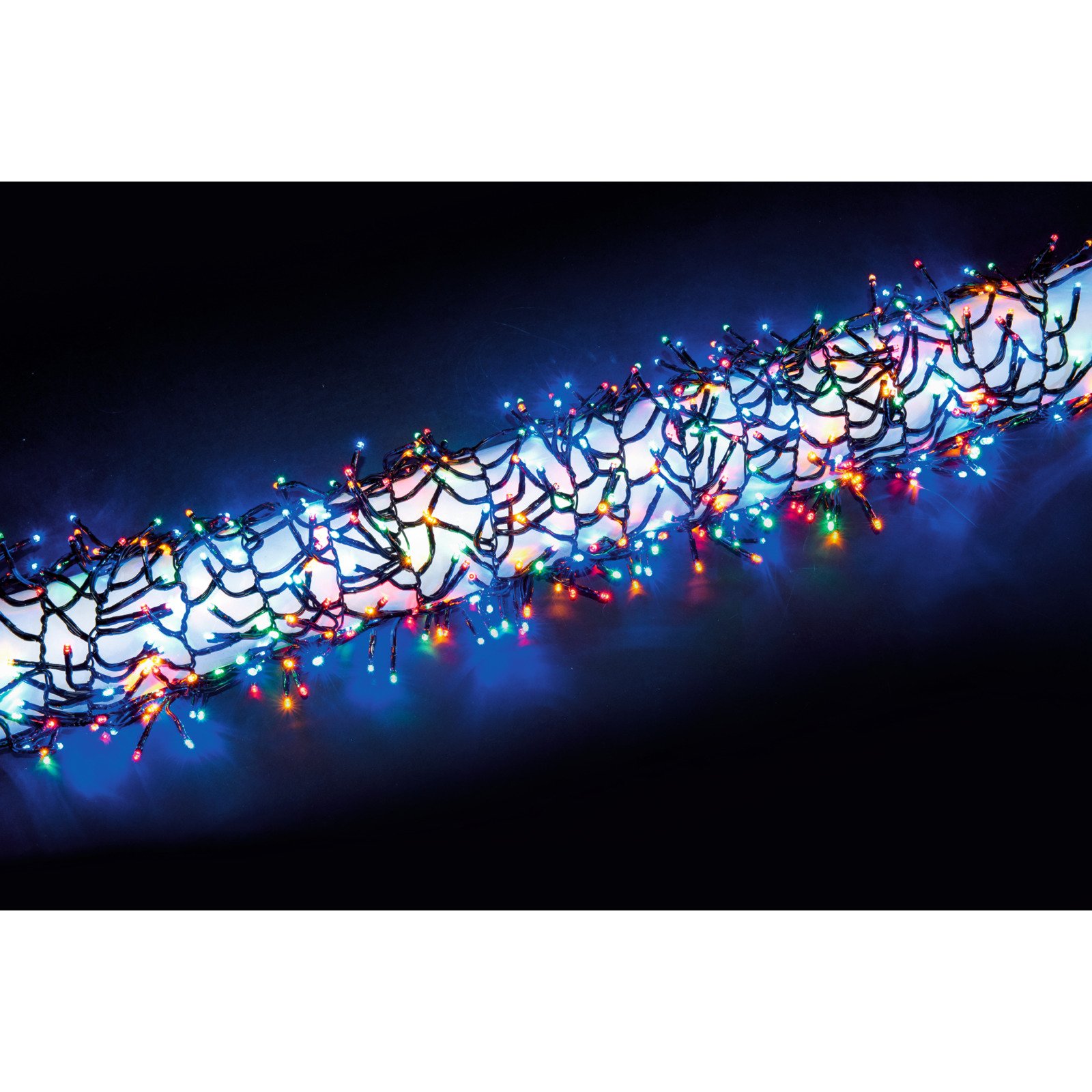 Lichterkette Cluster 800 LED multicolor, 8 m