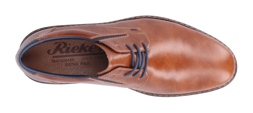 Rieker Schnürschuh  mit Stretcheinsatz, Freizeitschuh, Halbschuh, Schnürschuh