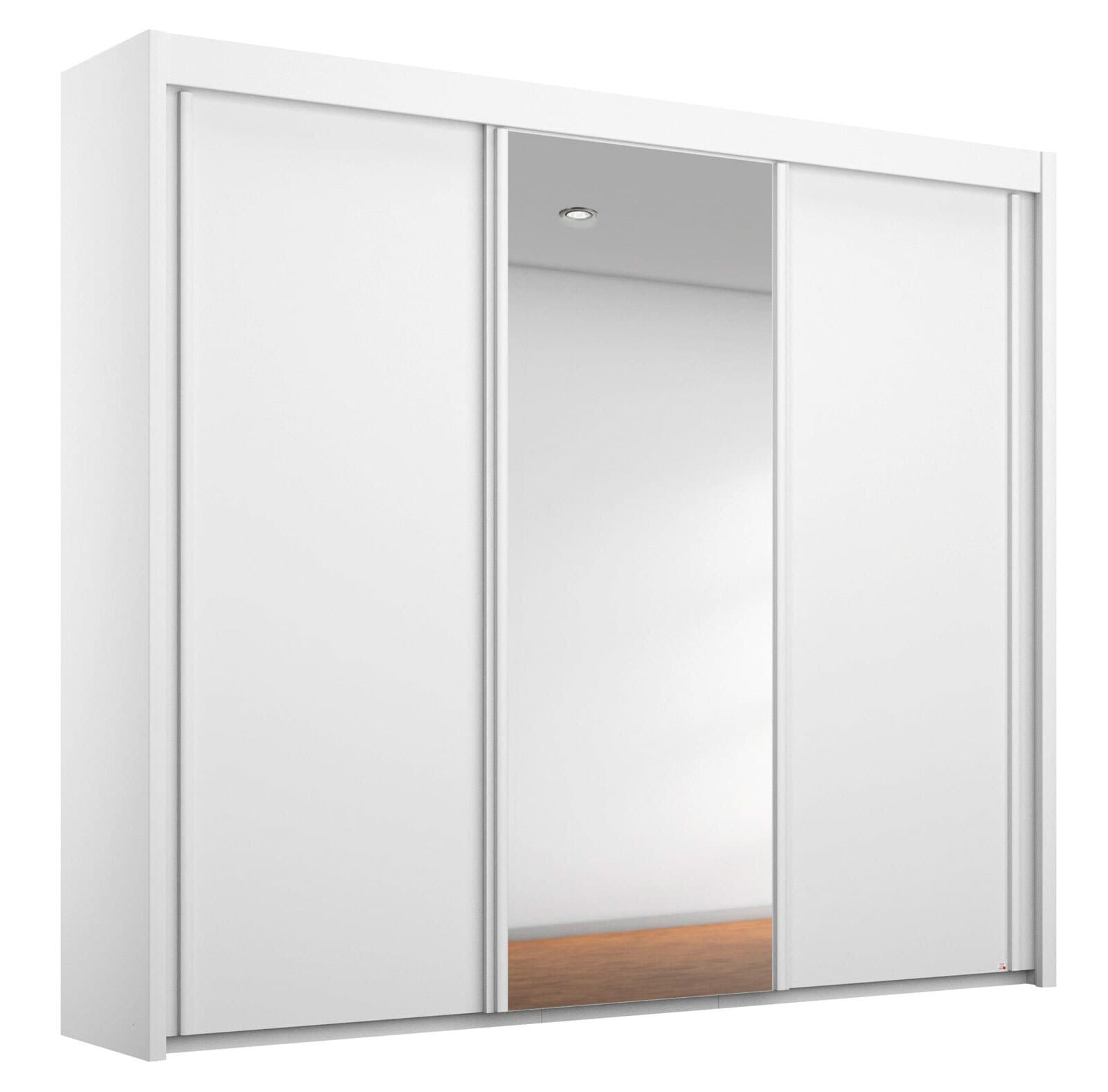 Kleiderschrank IMPERIAL mit Spiegel 225 x 223 cm Alpinweiß