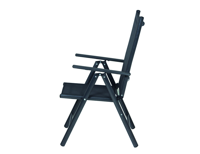 2er-Set Klappstühle SATURN - schwarz-anthrazit