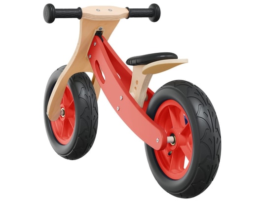 VIDAXL - Draisienne Vélo d'équilibre pour enfants avec pneus pneumatiques rouge