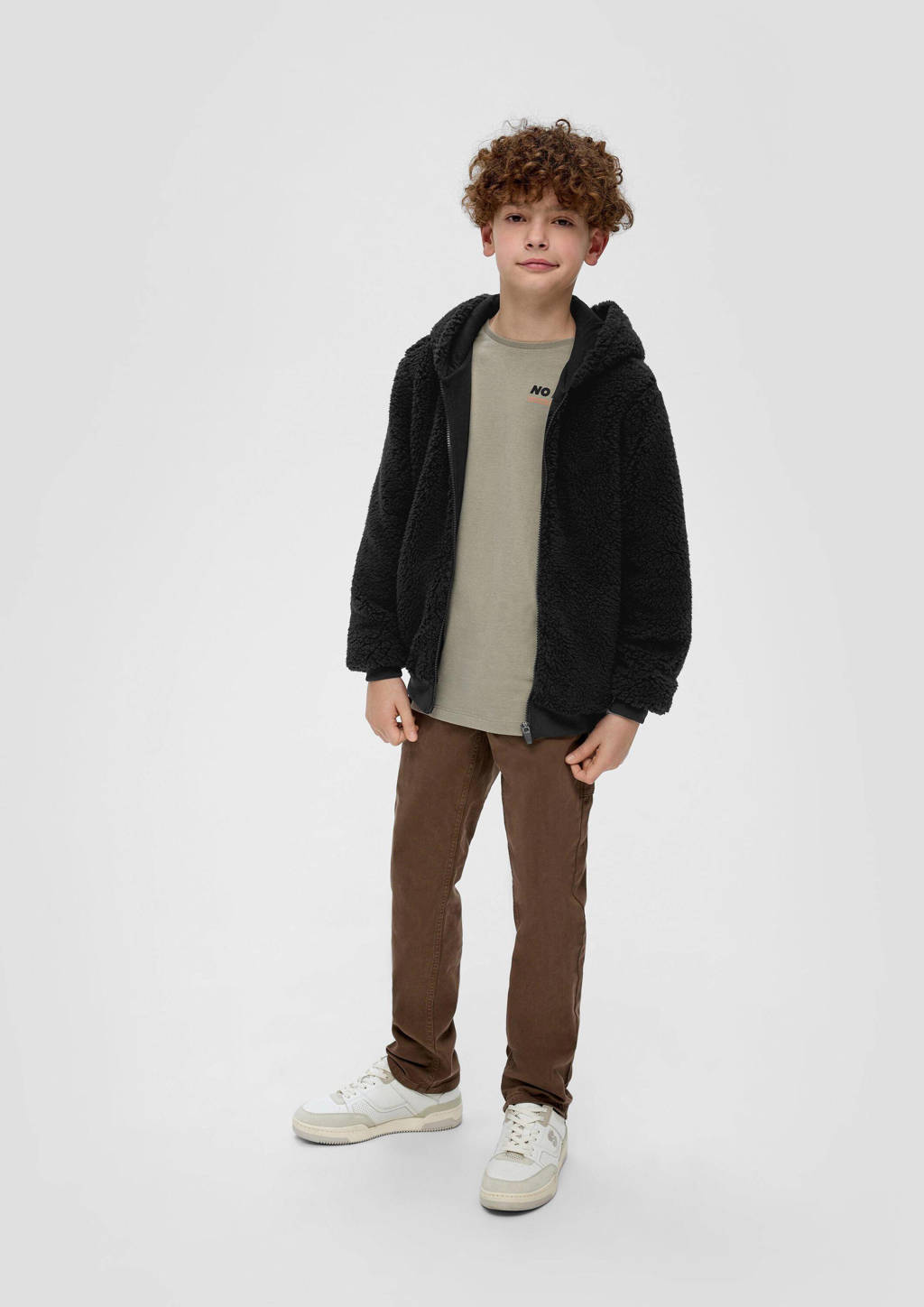 s.Oliver teddy tussenjas zwart