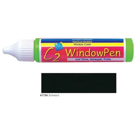 KREUL 41134 HOBBY LINE C2 WindowPen 29ml Schwarz