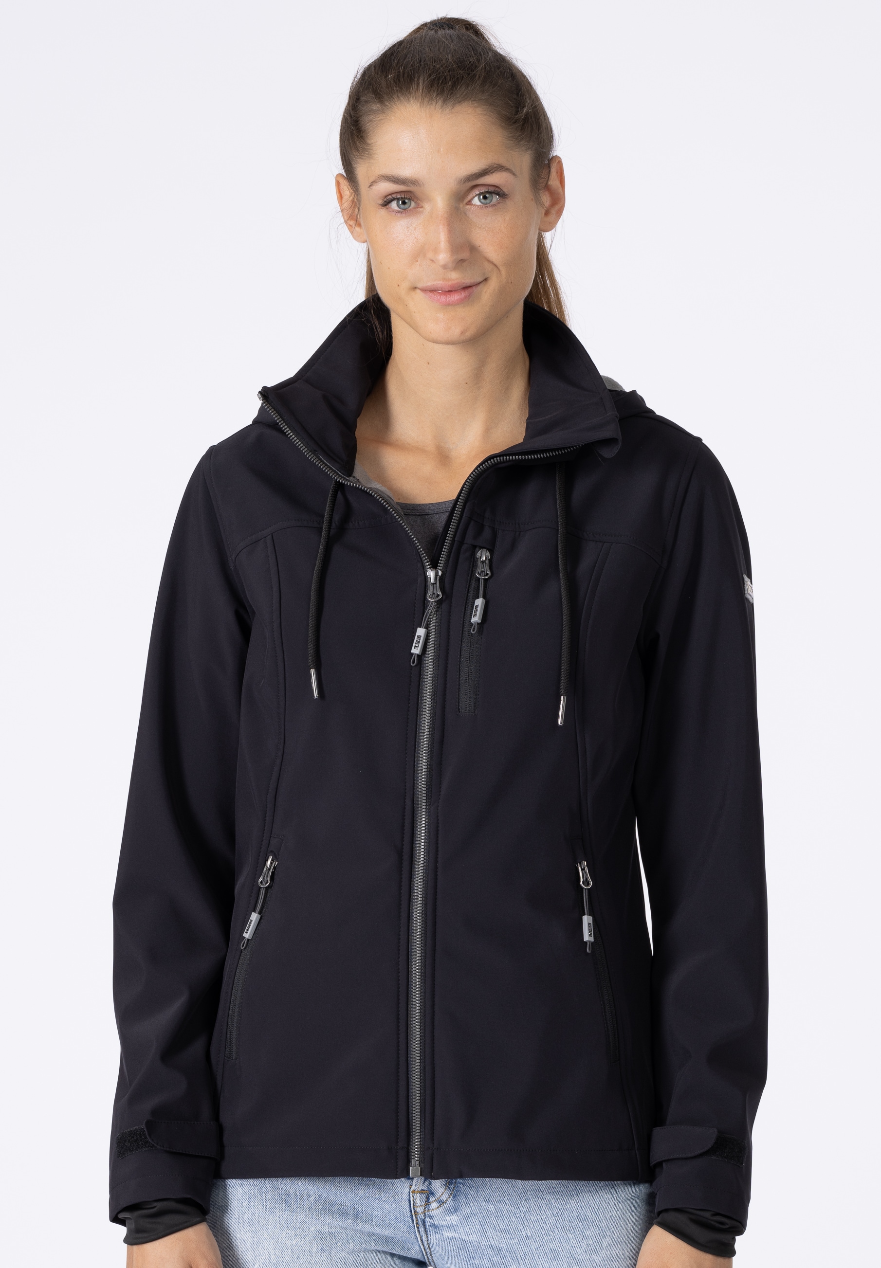 DEPROC Active Softshelljacke »DECORAH PEAK V WOMEN« mit abnehmbarer Kapuze