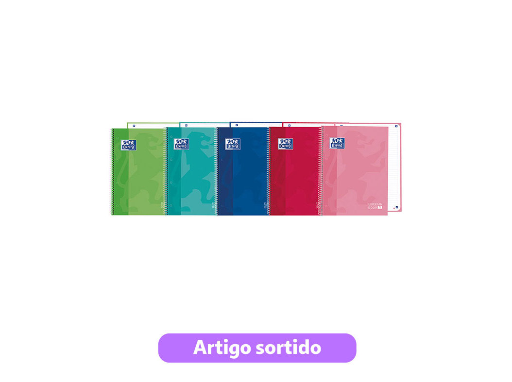 CADERNO ESPIRAL OXFORD A4 PAUTADO SCHOOL CLASSIC CORES SORTIDAS