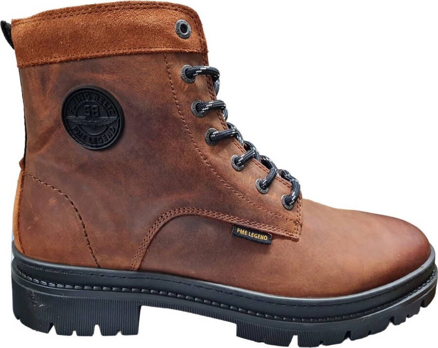 PME Legend Lexingter Veterboots Laarzen Met Veters Heren Cognac