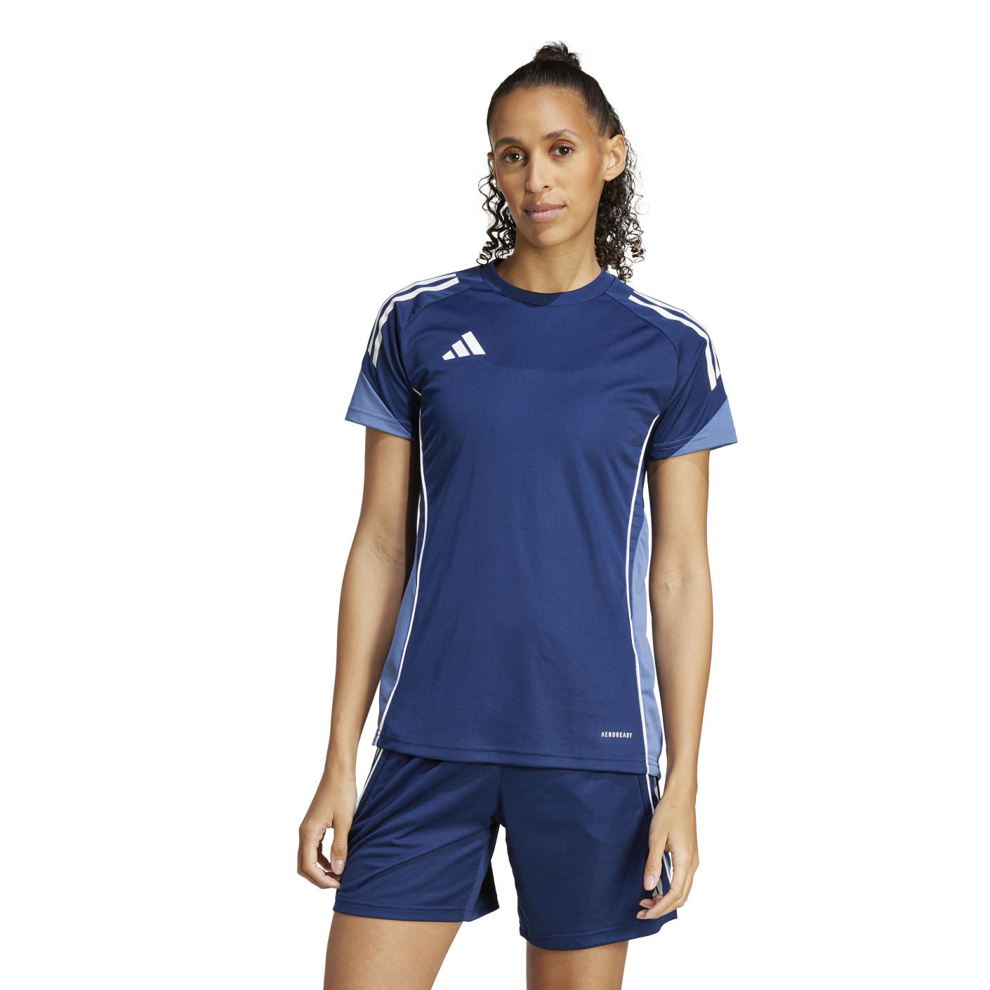Adidas Tiro 25 Competition Trainingsshirt Dames Donkerblauw Wit