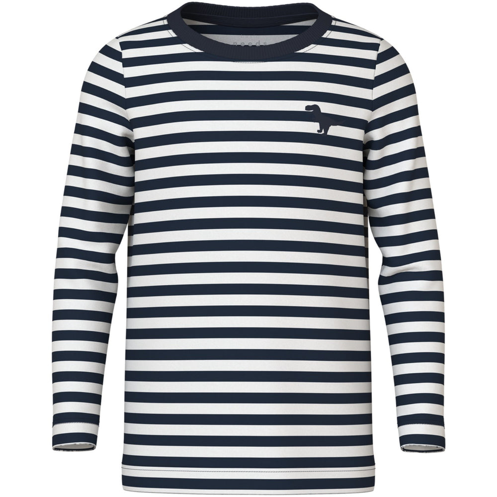 Køb Name It Dark Sapphire Dino Villy Slim Bluse