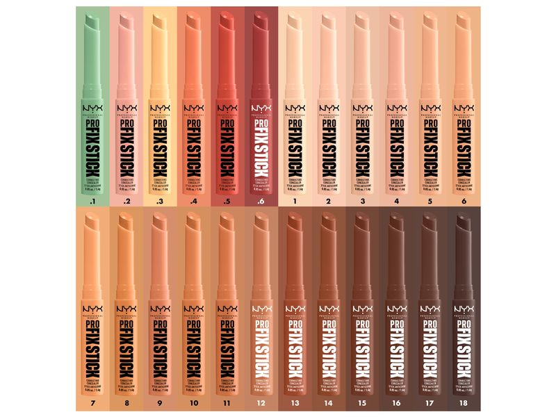 NYX Professional Makeup Concealer Fix Stick Quick Fix 0.1 G Make-up mit Hyaluron kaschiert Augenringe, Unreinheiten und Hyperpigmentierung
