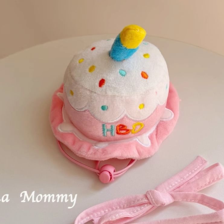 tanvtim - Verjaardagstaart Pet Hat / Slab Pet Collar (Verschillende ontwerpen)