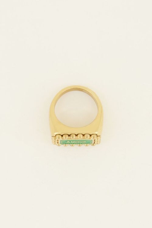 Bold Spirit ring groene amour bedel