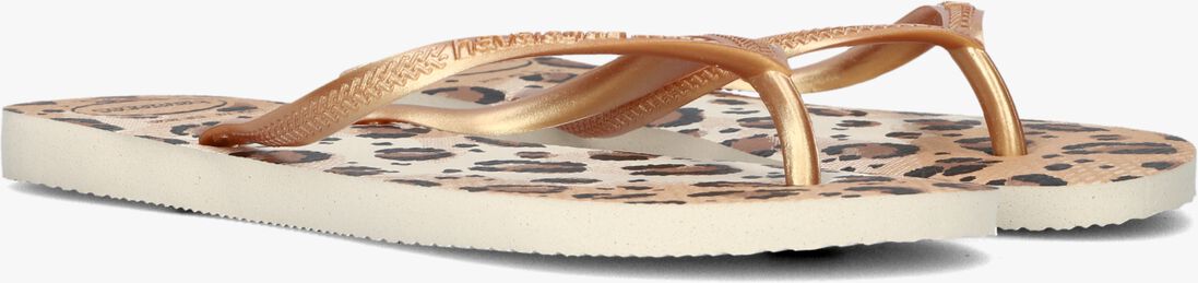 beige havaianas teenslippers slim animals