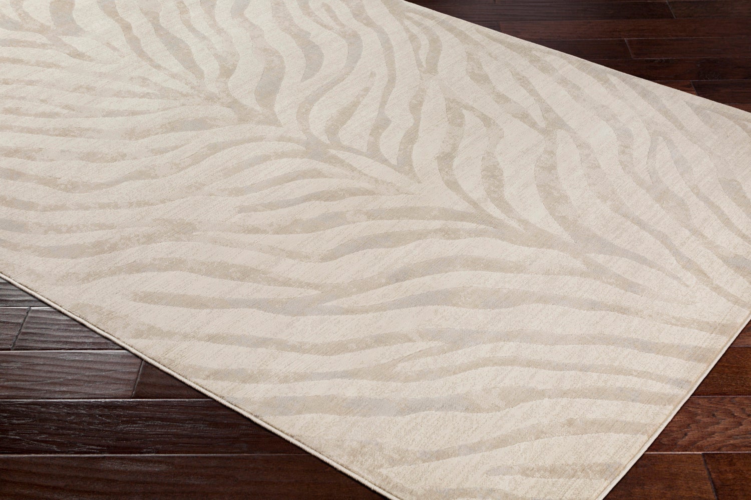 Boho vloerkleed, zebrapatroon, grijs/beige, 160x220 cm, CYBELE