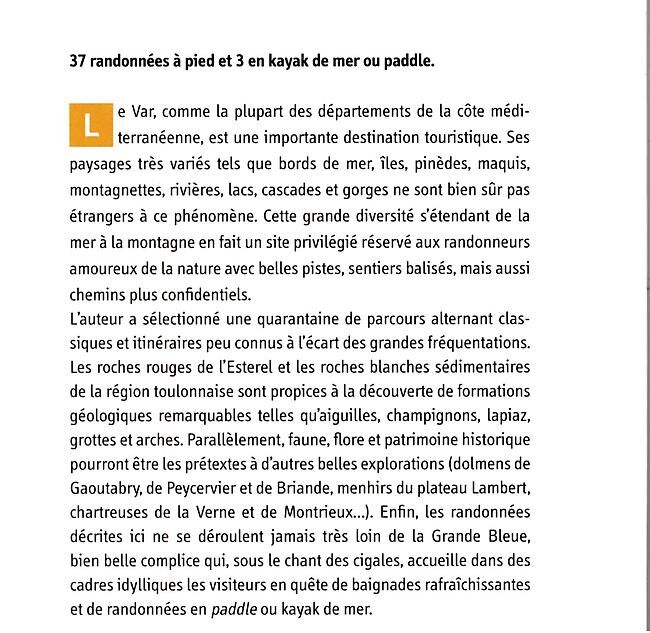 GLENAT - VAR LES PLUS BELLES RANDONNEES