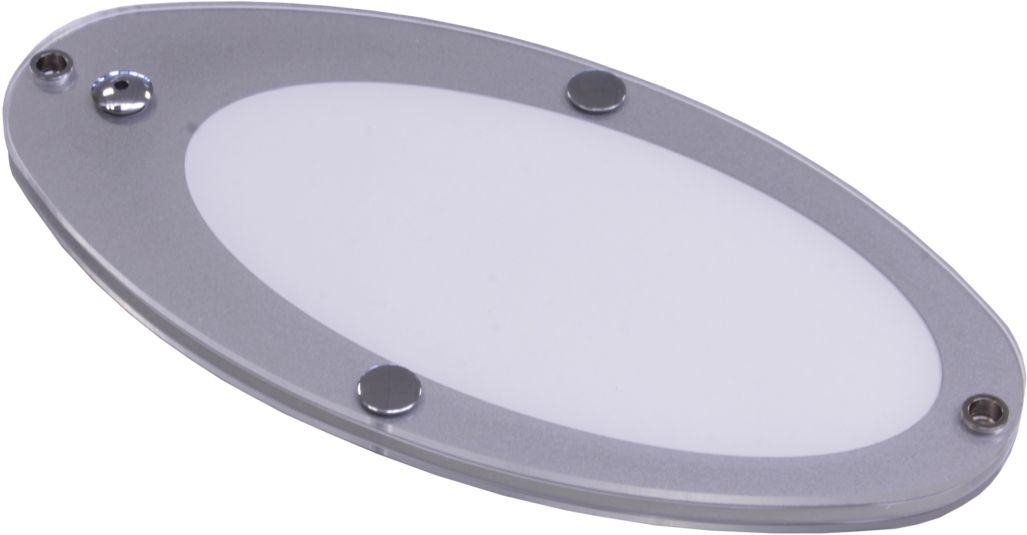 Dimatec LED Deckenleuchte silber oval