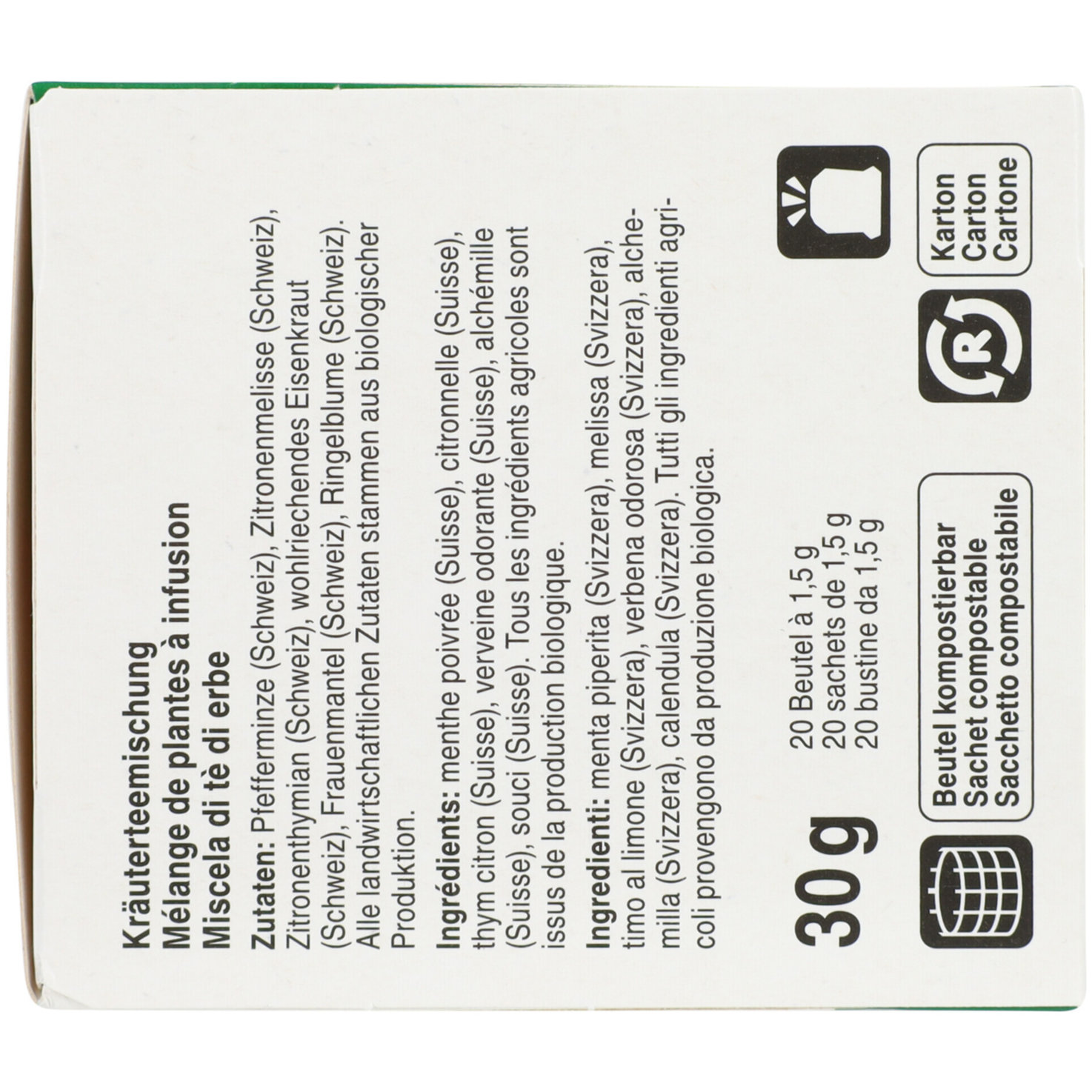 Naturaplan Bio Herbes des Alpes 20 Beutel