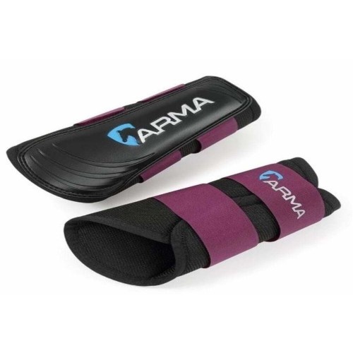 Cortadores de mato ARMA de neoprene cor ameixa para cavalos